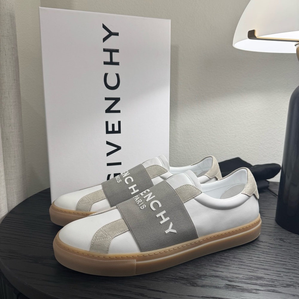 Givenchy Urban Street Logo Band Sneakers White/Gray 42